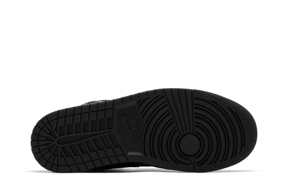 Jordan 1 Mid Triple Black 2022 - Classic All-Black Leather Sneaker