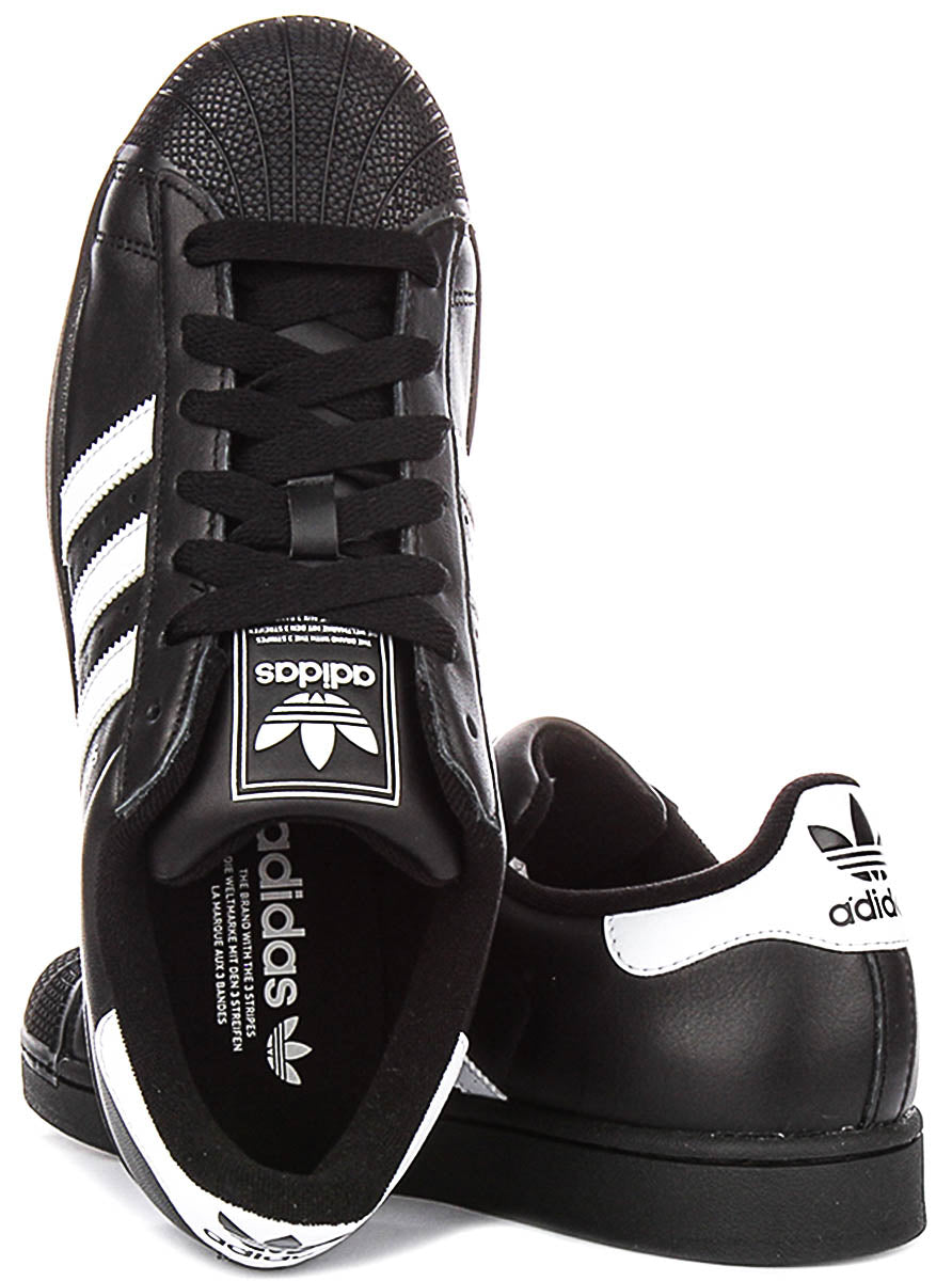 Adidas Superstar II In Black White