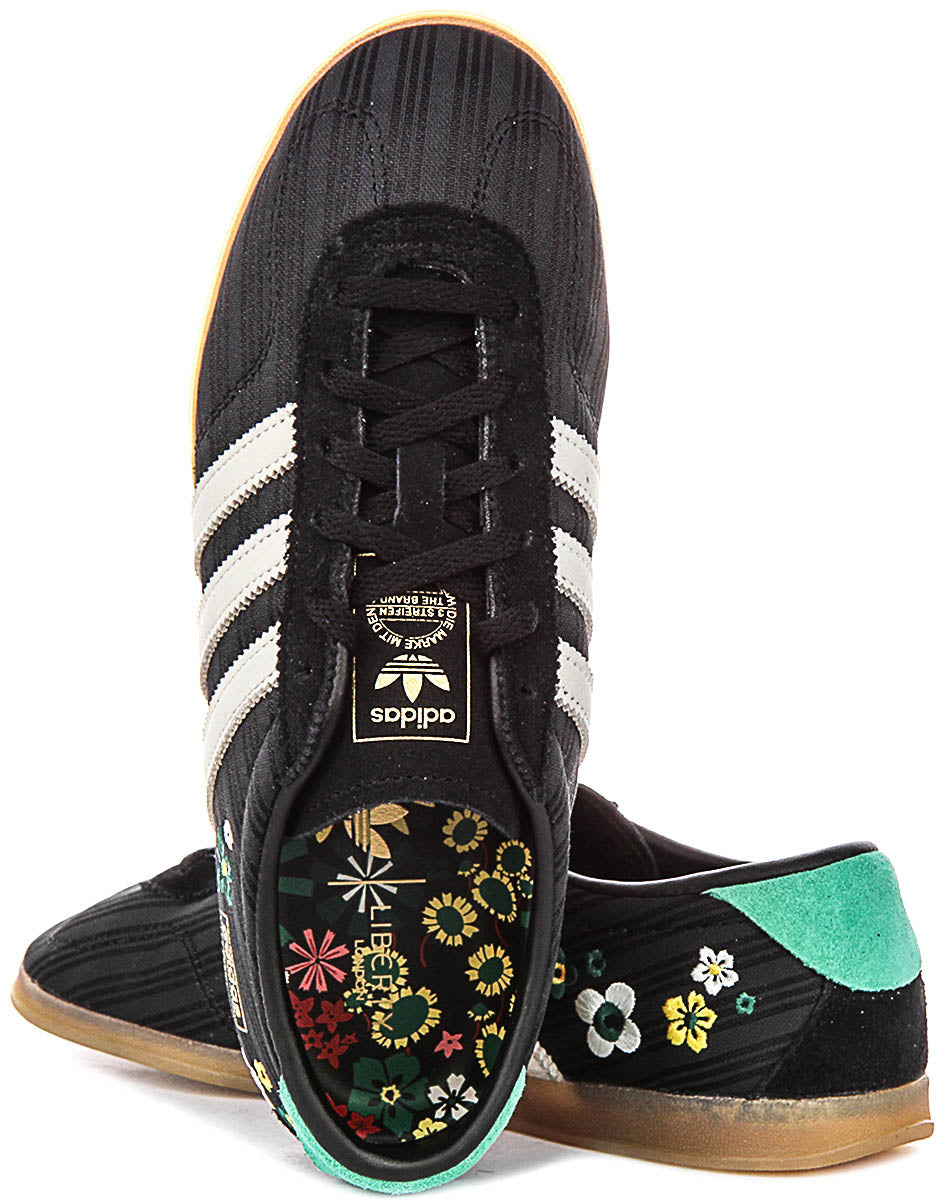Adidas Gazelle Lo Pro X Liberty Print In Black White For Women