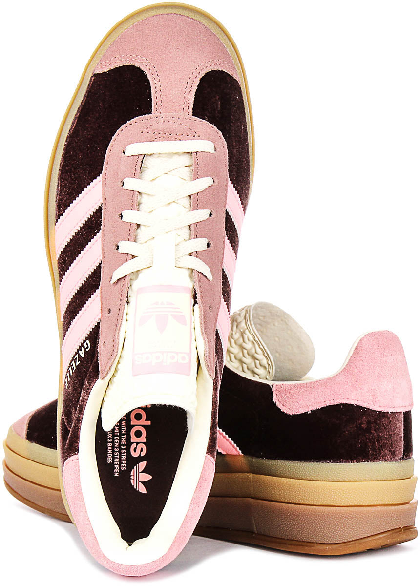 Adidas Gazelle Bold W In Brown Pink For Women