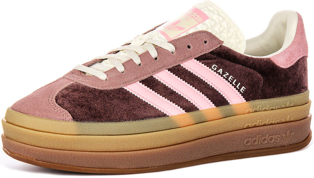 Adidas Gazelle Bold W In Brown Pink For Women