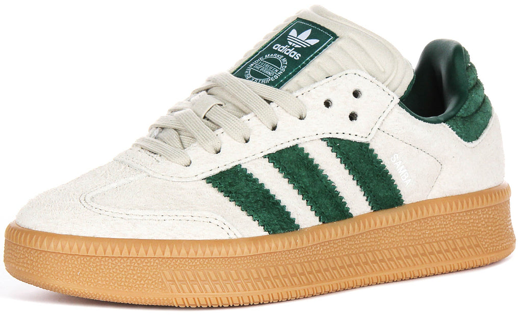 Adidas Samba XLG In Grey Green