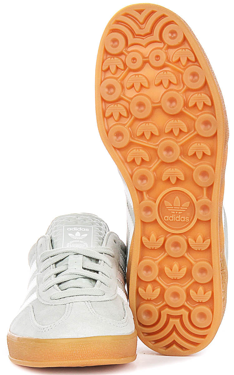 Adidas Gazelle Indoor In Light Grey For Youth