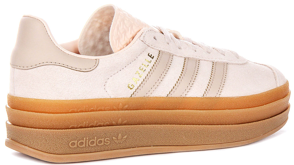 Adidas Gazelle Bold J In Light Pink For Youth