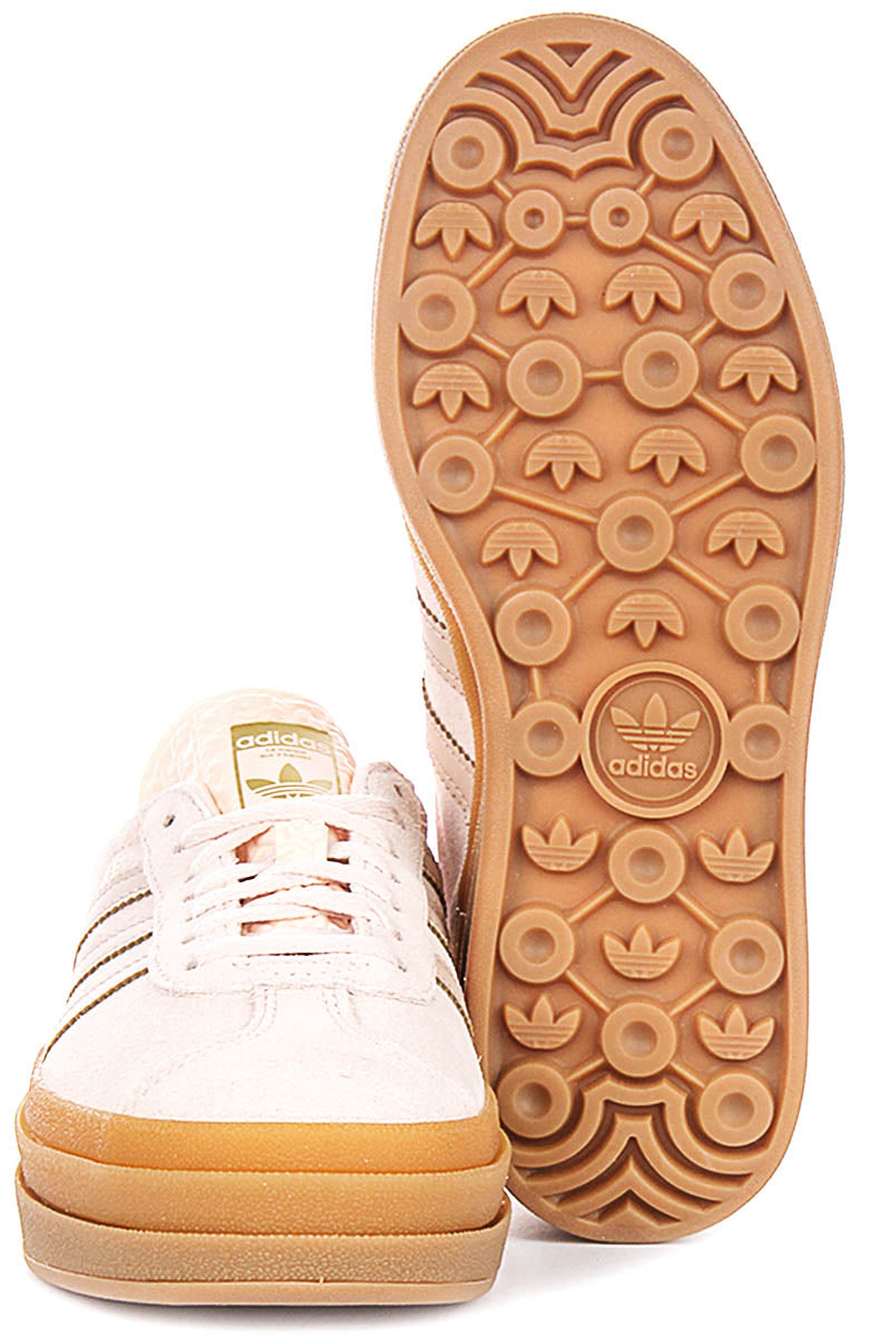 Adidas Gazelle Bold J In Light Pink For Youth