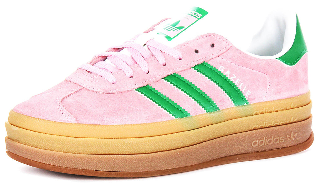 Adidas Gazelle Bold W In Pink White For Women