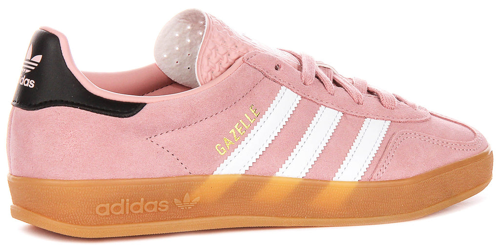 Adidas Gazelle Indoor In Pink White For Youth