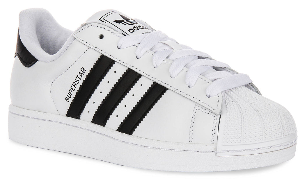 Adidas Superstar II In White Black