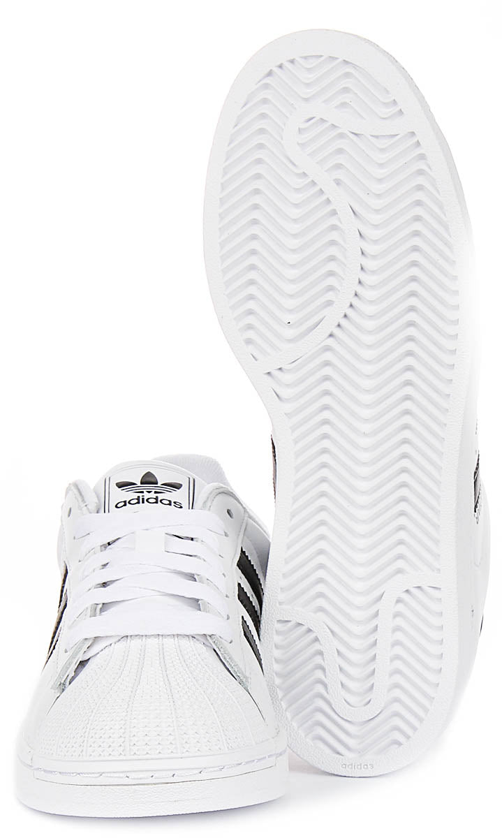 Adidas Superstar II In White Black