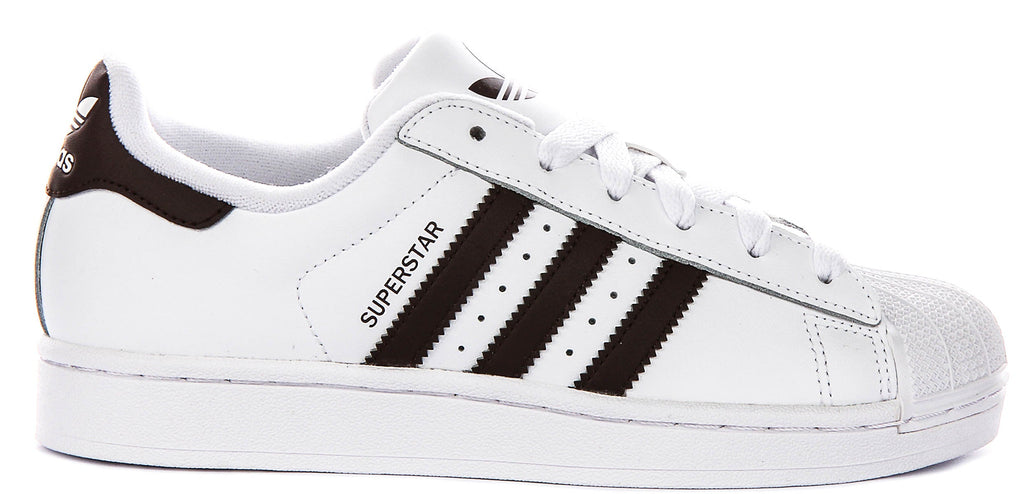 Adidas Superstar II J In White Brown For Youth