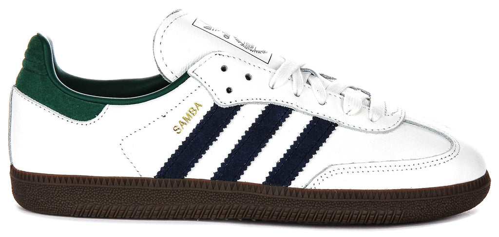 Adidas Samba OG In White Navy Green for Women