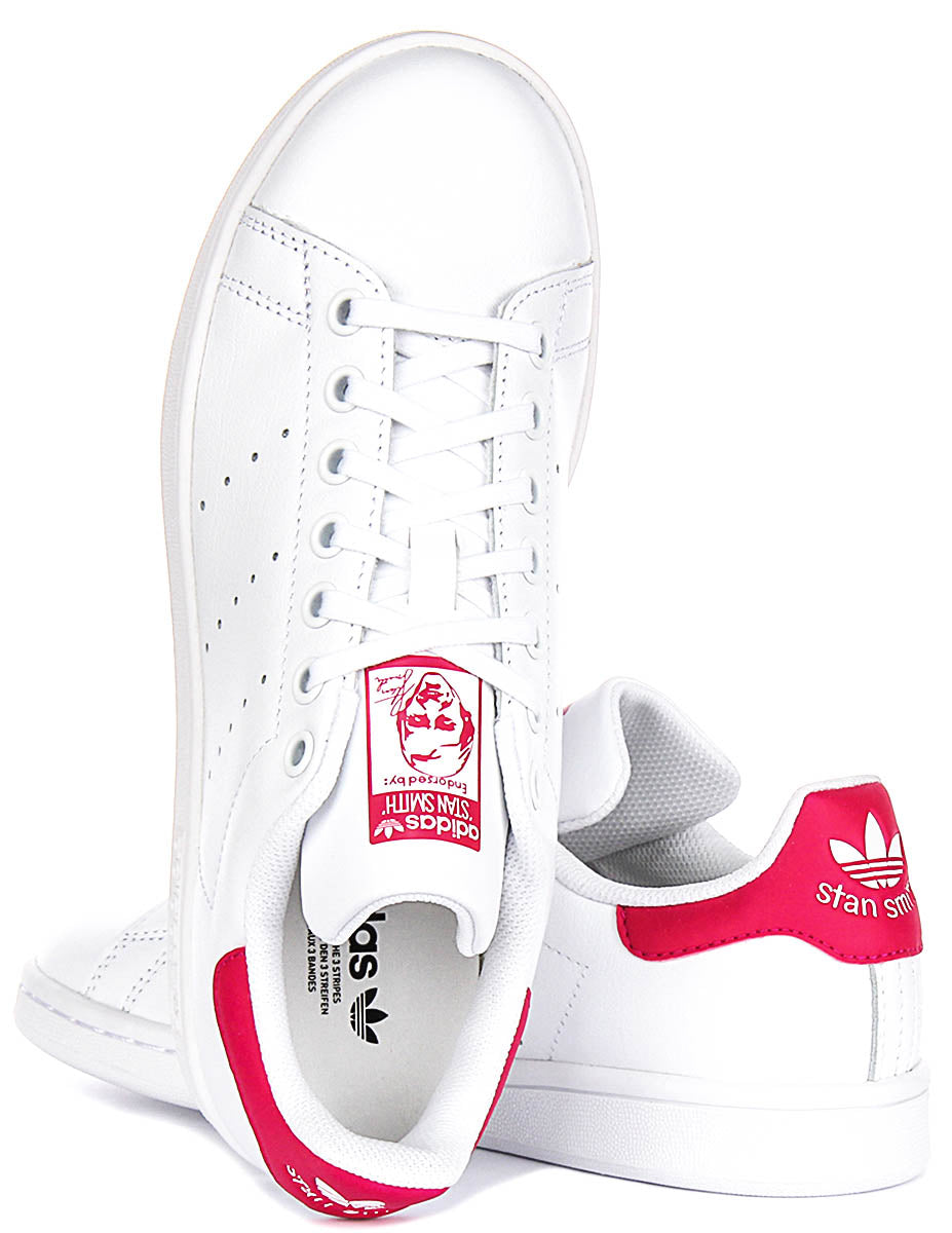 Adidas Stan Smith In White Pink for Youth