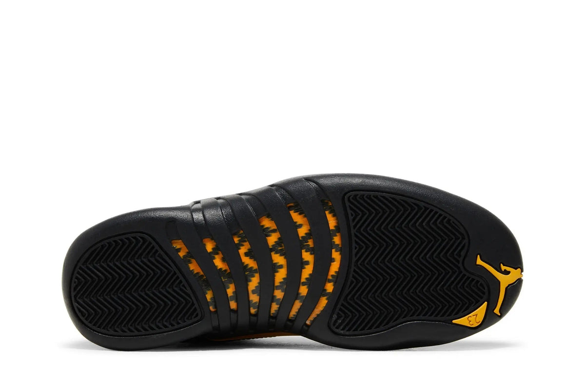 Air Jordan 12 Retro 'Black Taxi' - Classic Basketball Sneaker with Iconic Yellow Accents