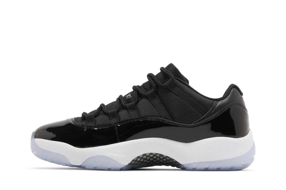 Jordan 11 Retro Low 'Space Jam' - Black Patent Leather Sneakers with Air Cushioning