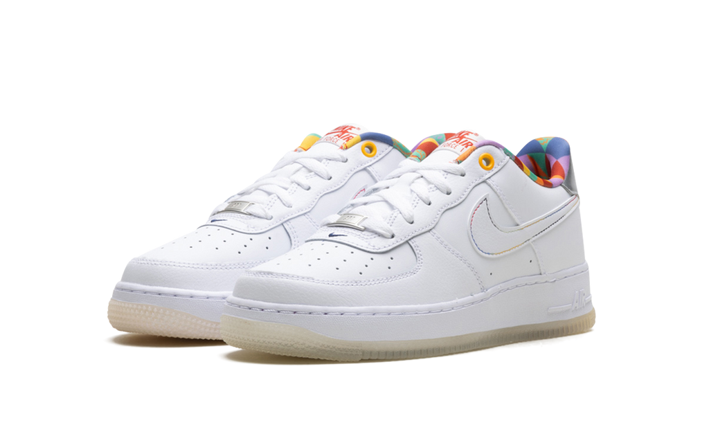 Air Force 1 Low LV8 GS "White Playful Print" FN8912 111