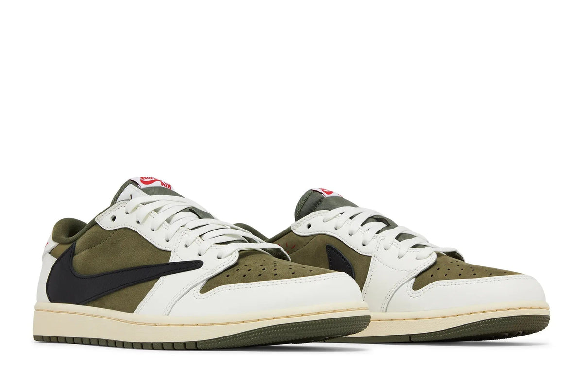 Travis Scott x Jordan 1 Low OG SP 'Reverse Olive' - Limited Collaboration Sneaker